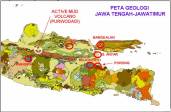 Peta Geologi Jateng-Jatim dan lokasi semburan lumpur